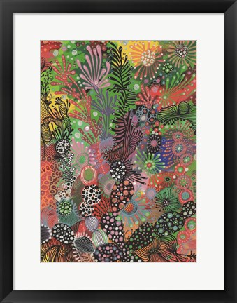 Framed Rasta Coral Print