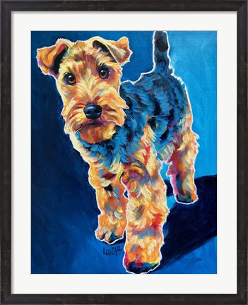 Framed Schnauzer - Sadie Print