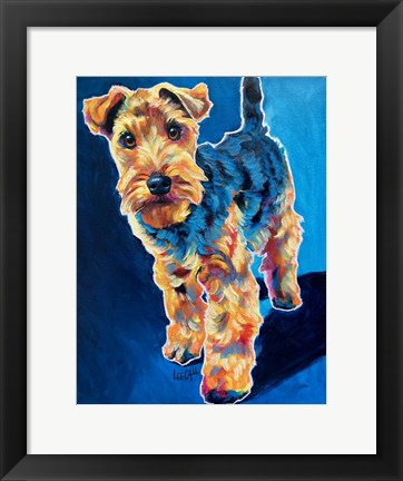 Framed Schnauzer - Sadie Print