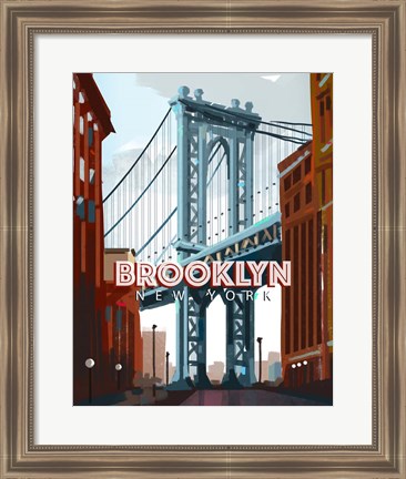 Framed Brooklyn Bridge Print