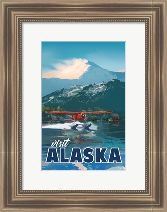 Framed Visit Alaska Print