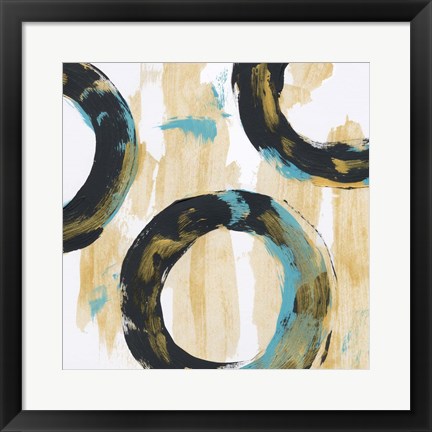 Framed Float In Blue 1 Print