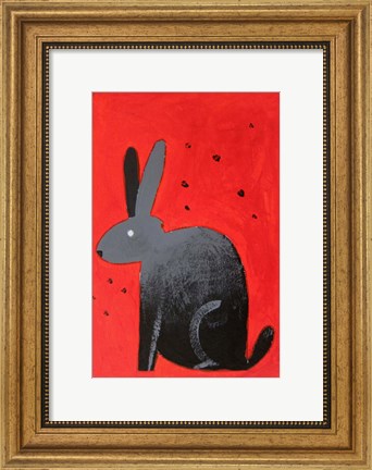 Framed Mister Fluffs Print