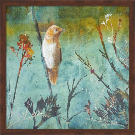 Framed Australian Reed Warbler Print