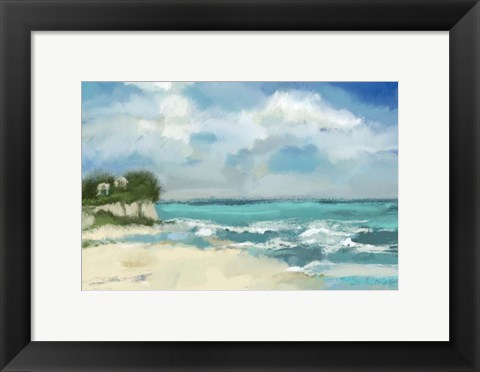 Framed Perfect Day At The Beach Print