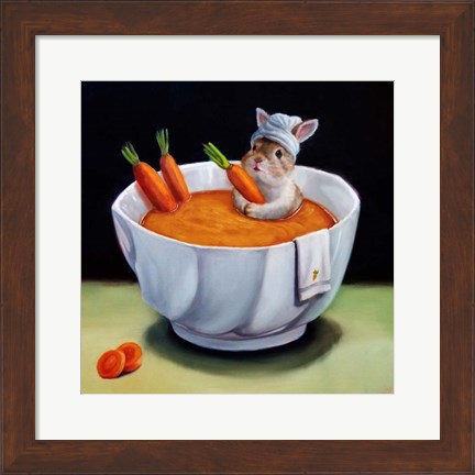 Framed Carrot Spa Print