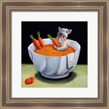 Framed Carrot Spa Print