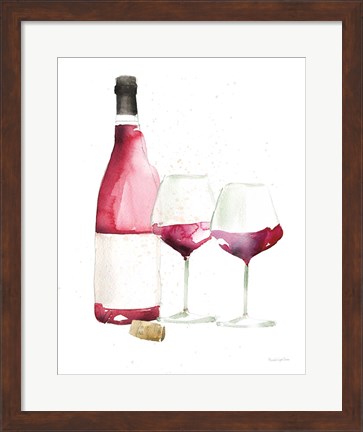 Framed Pop the Cork I No Words Print