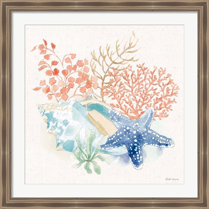 Framed Seaside III Print