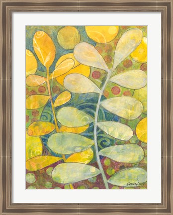 Framed Rising Green II Print