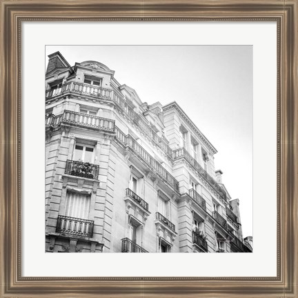 Framed Paris Moments II BW Print