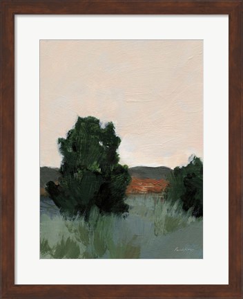 Framed Desert Green Print