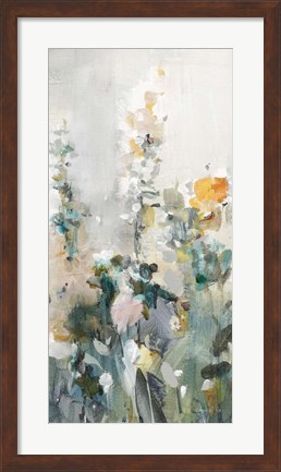 Framed Rustic Garden Neutral V Print