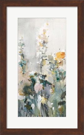 Framed Rustic Garden Neutral V Print