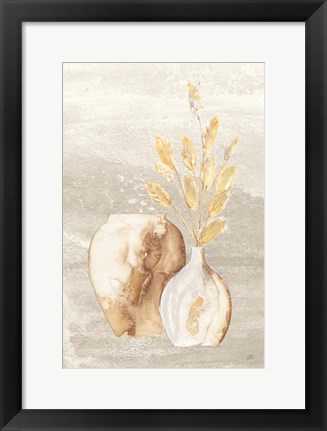 Framed Neutral Vase Bunny Tail Print