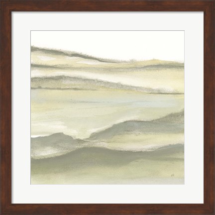 Framed Valleyscape II Green Print