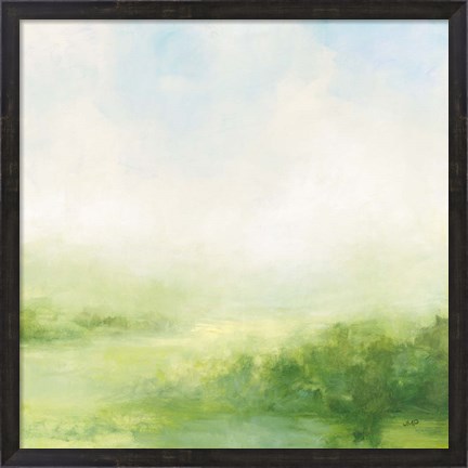 Framed Fields of Green II Print