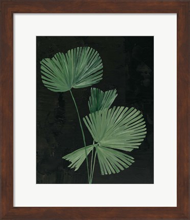 Framed Palm Botanical III Black Print