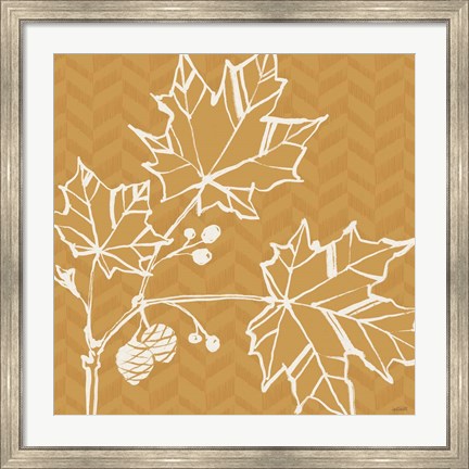 Framed Autumn Tones IV Print