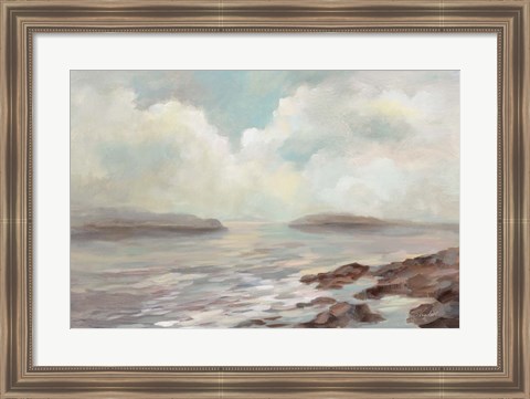 Framed Distant Island Print