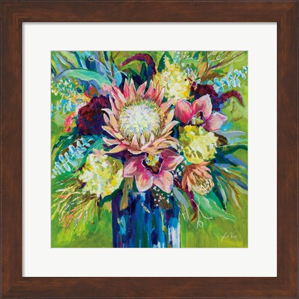 Framed Marias Bouquet Print