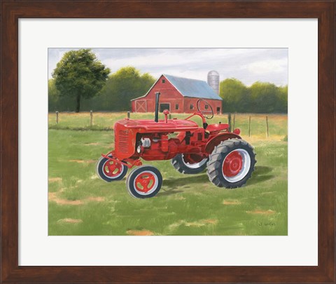 Framed Vintage Tractor Print