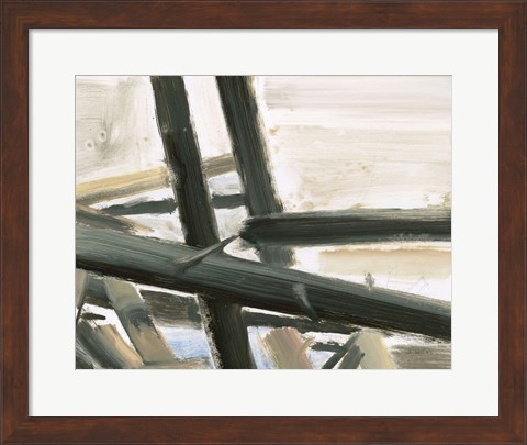 Framed Neutral Abstract Print