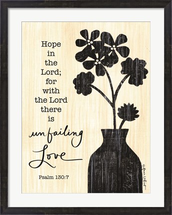 Framed Unfailing Love Print