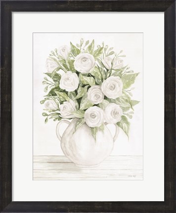 Framed Soft Roses Print