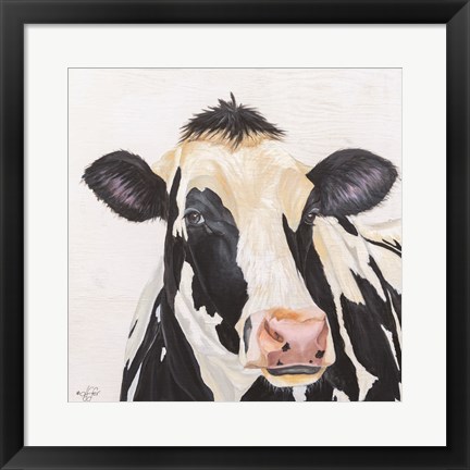 Framed Holstein Cow Print