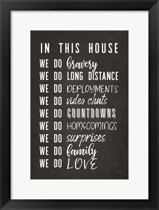 Framed Military House Print