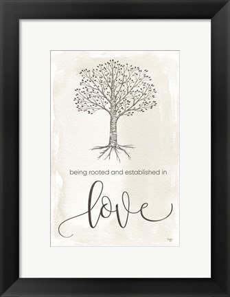 Framed Established in Love Print