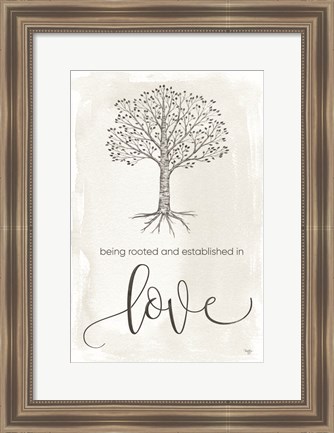 Framed Established in Love Print