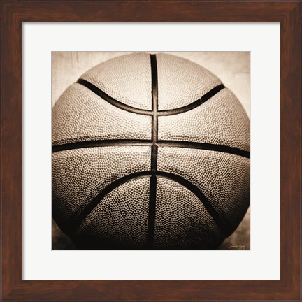 Framed Vintage Basketball Print