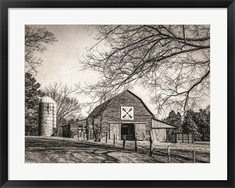 Framed At Home in the Barn Print