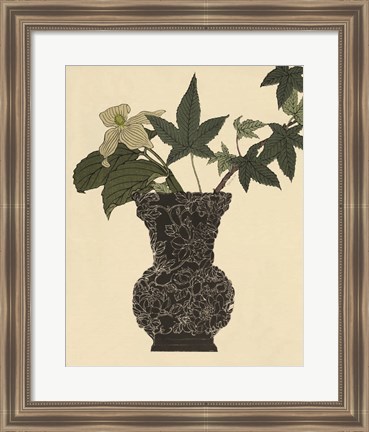 Framed Ebony Vase 1 Print