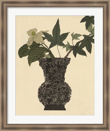 Framed Ebony Vase 1 Print