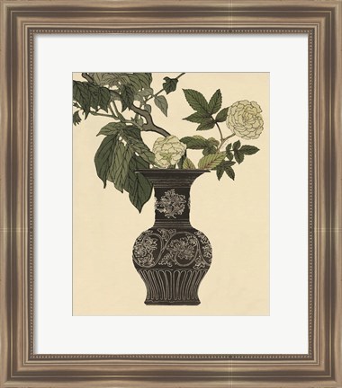 Framed Ebony Vase 2 Print