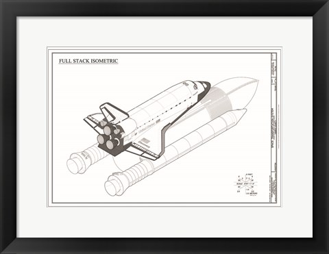 Framed Discovery Full Stack Isometric Print