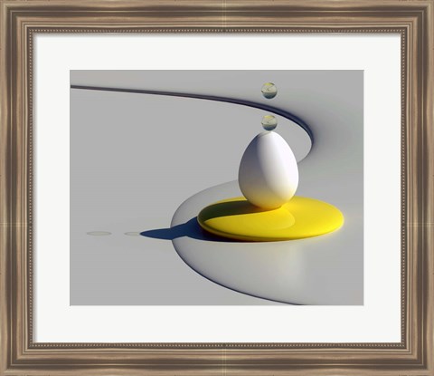 Framed Egg Shapes Print