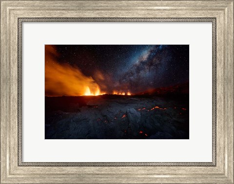 Framed Fire and Sky !!! Print