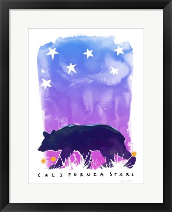 Framed California Stars Print