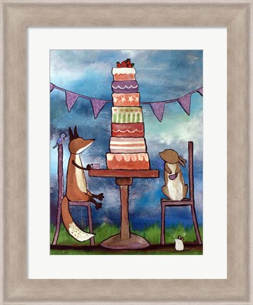 Framed Very Tall Cake Print