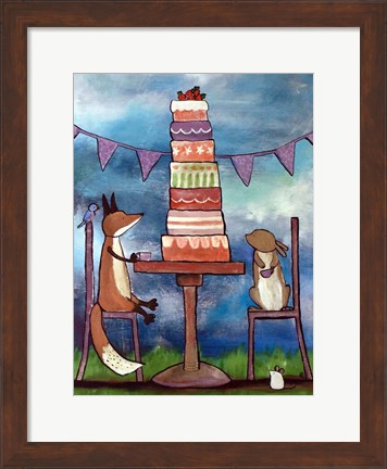 Framed Very Tall Cake Print