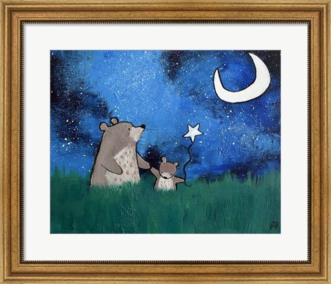 Framed Two Bears Print