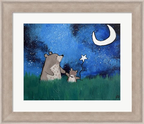 Framed Two Bears Print