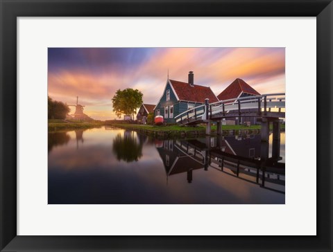 Framed Zaanse Schans Print