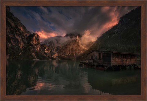 Framed By The Lake Print