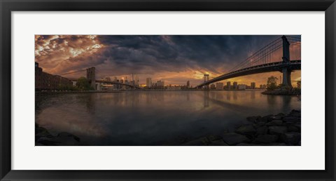 Framed Between Bridges Print