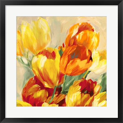 Framed Tulips in the Sun I Print